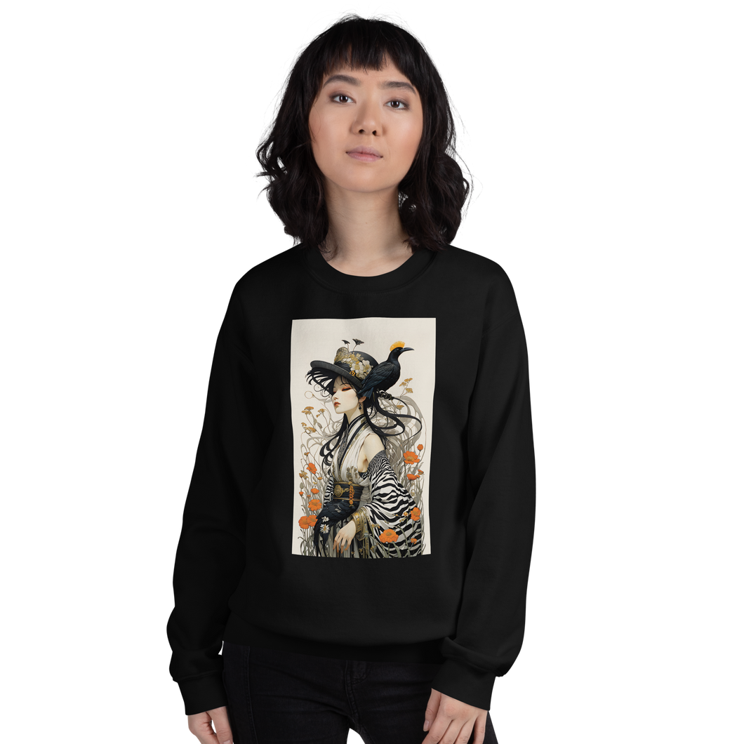 Mrs. Flora and Fauna Unisex Sweatshirt Front Print