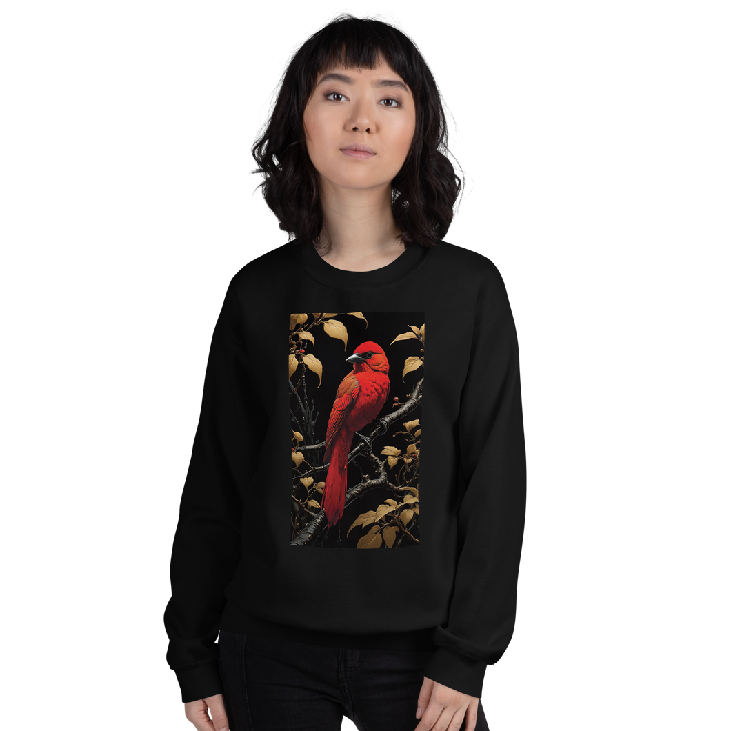 Red Bird Unisex Sweatshirt Front Print