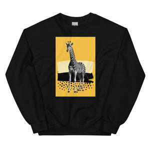 Giraffe Zebra Skin Unisex Sweatshirt Front Print