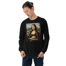 Monalisa Burger Unisex Sweatshirt Front Print