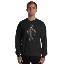 Minimalism Copperplate Art Fish Front Print Unisex Sweatshirt