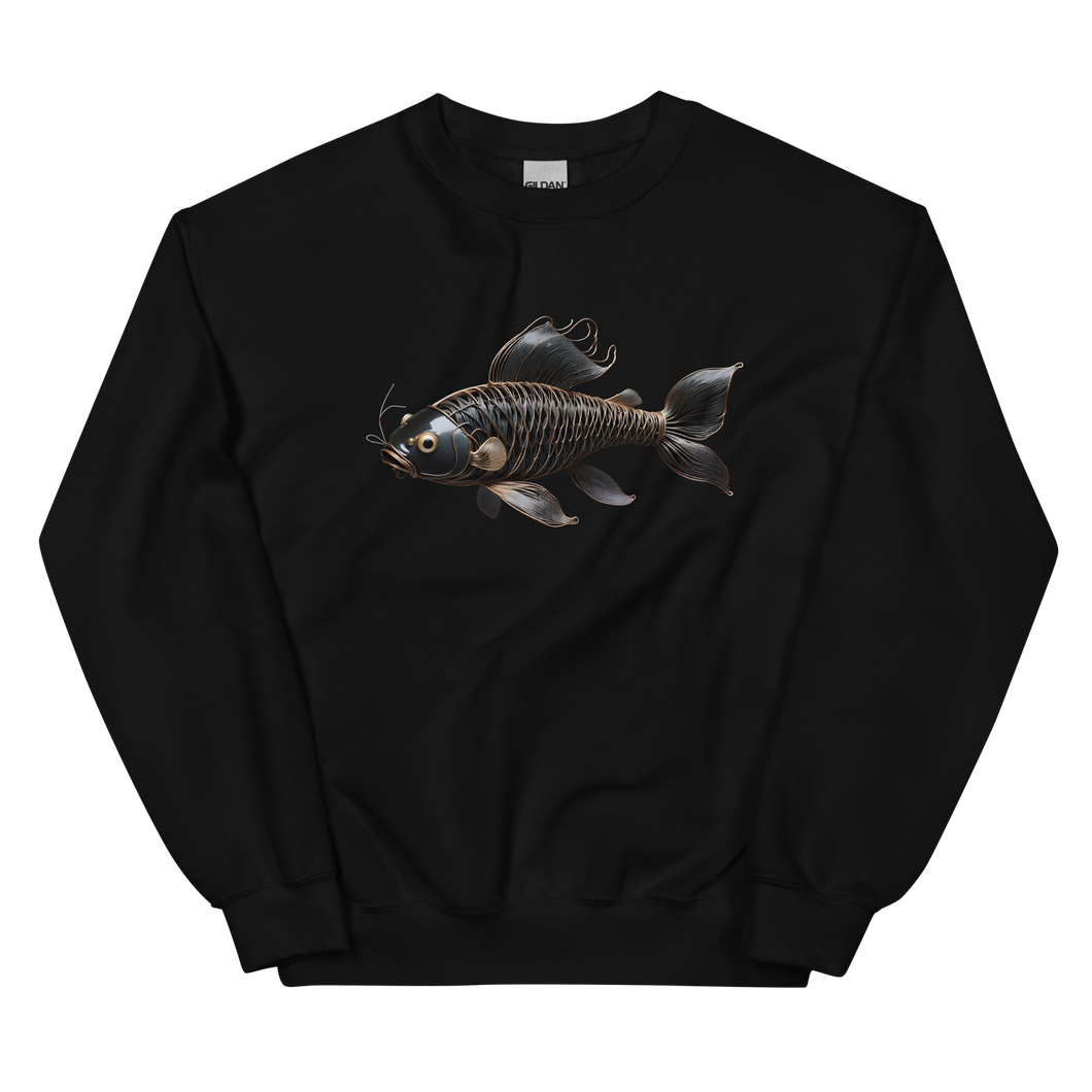 Minimalism Copperplate Art Fish Unisex Sweatshirt