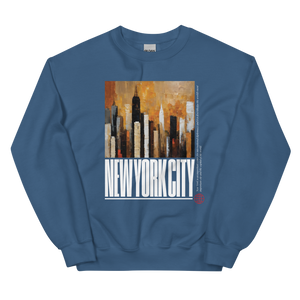 NYC Landscape Painting Unisex Sweatshirt Front Print