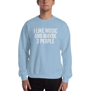 I Like Music and Maybe 3 People Unisex Sweatshirt