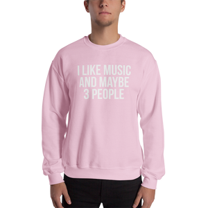 I Like Music and Maybe 3 People Unisex Sweatshirt
