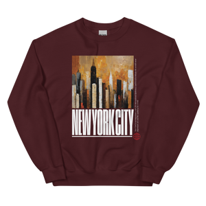 NYC Landscape Painting Unisex Sweatshirt Front Print