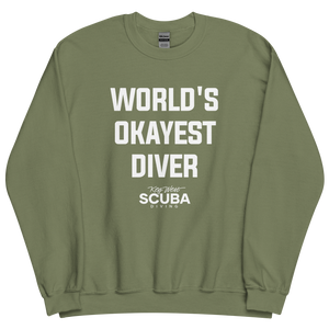 World's Okayest Diver Unisex Sweatshirt