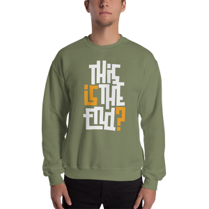 IS/THIS IS THE END? White Yellow Unisex Sweatshirt