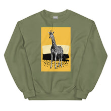 Giraffe Zebra Skin Unisex Sweatshirt Front Print