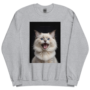 Angry Ragdoll Kitten Unisex Sweatshirt