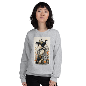 Mrs. Flora and Fauna Unisex Sweatshirt Front Print