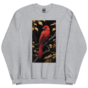 Red Bird Unisex Sweatshirt Front Print