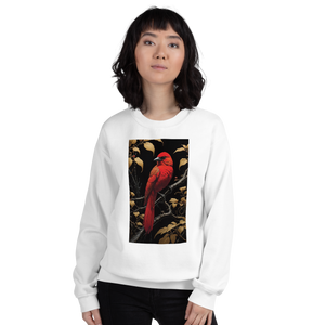 Red Bird Unisex Sweatshirt Front Print