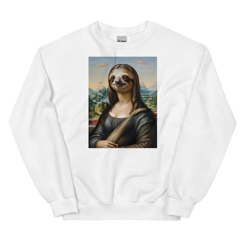 Monalisloth Unisex Sweatshirt Front Print