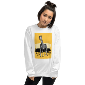 Giraffe Zebra Skin Unisex Sweatshirt Front Print