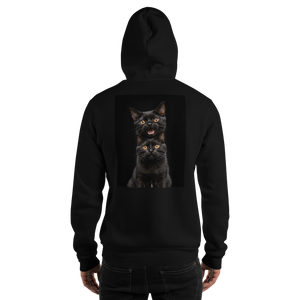 Two Black Cats Follows Unisex Hoodie