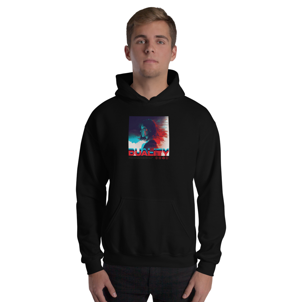 Duality Unisex Hoodie Front Print