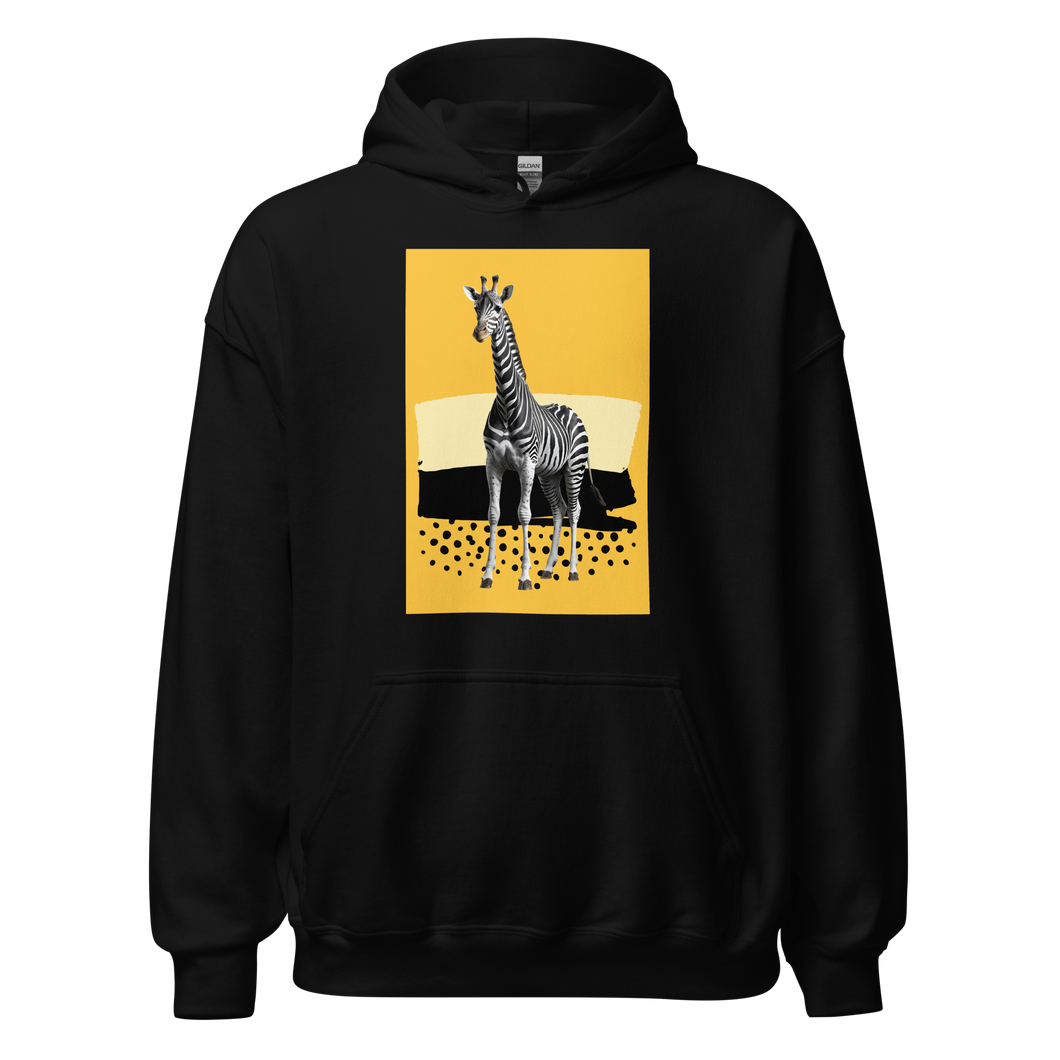 Giraffe Zebra Skin Unisex Hoodie Front Print