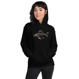 Minimalism Copperplate Art Fish Unisex Hoodie