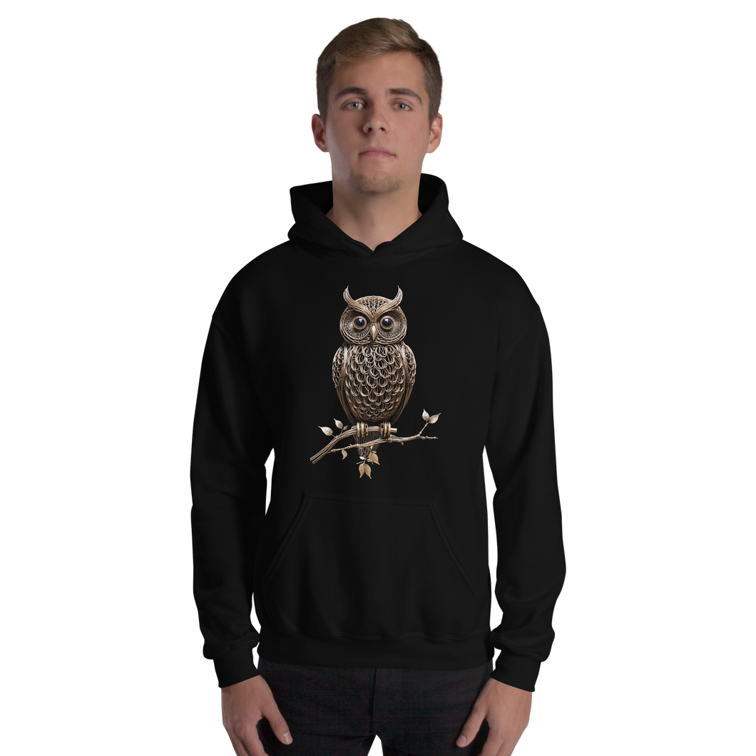 Owl Copper Art Unisex Hoodie