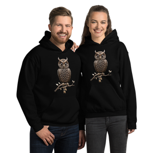 Owl Copper Art Unisex Hoodie