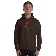 Red Rose on Black Unisex Hoodie