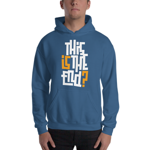 IS/THIS IS THE END? White Yellow Unisex Hoodie
