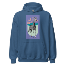 Giraffe Zebra Purple Unisex Hoodie Front Print