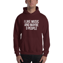 I Like Music and Maybe 3 People Unisex Hoodie