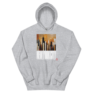 NYC Landscape Painting Unisex Hoodie Front Print