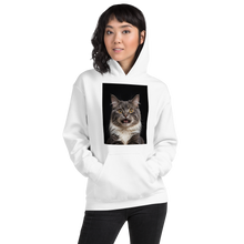 Shocked Cat Face Unisex Hoodie Front Print