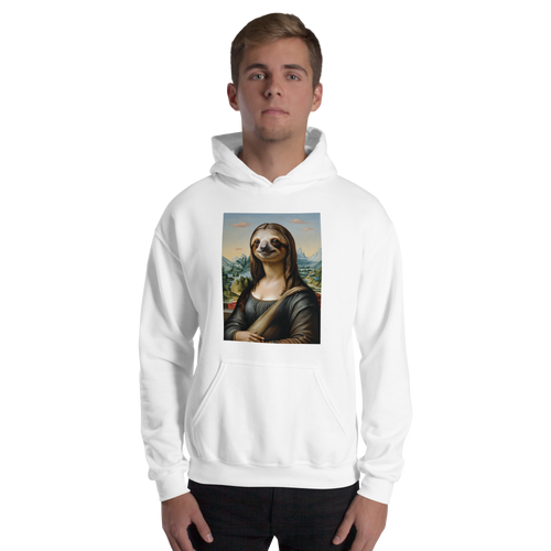 Monalisloth Unisex Hoodie Front Print