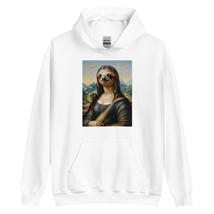 Monalisloth Unisex Hoodie Front Print