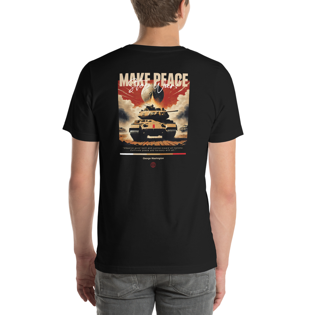 Make Peace Stop War Tank Unisex T-shirt