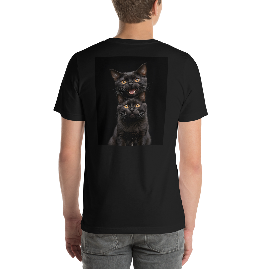 Two Black Cats Follows Unisex T-shirt