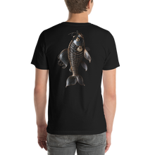 Minimalism Copperplate Art Fish Back Print Unisex T-shirt