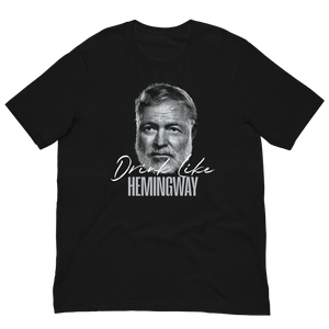 Drink Like Hemingway Portrait Short-Sleeve Unisex T-Shirt