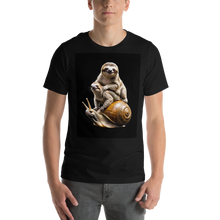 Sloth Riding A Snail Unisex T-shirt Front Print