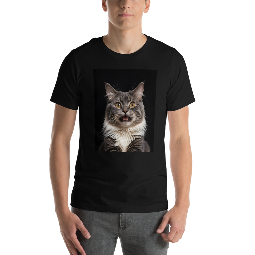 Shocked Cat Face Unisex T-shirt