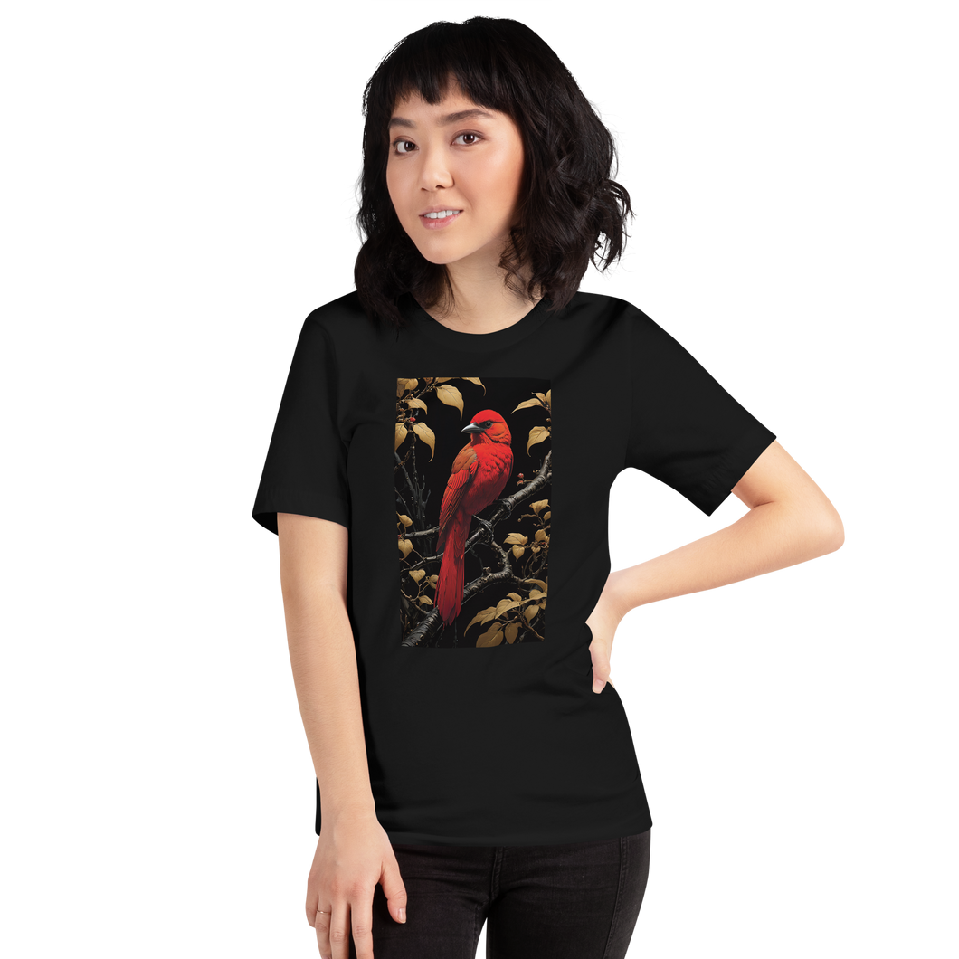 Red Bird Unisex T-shirt Front Print