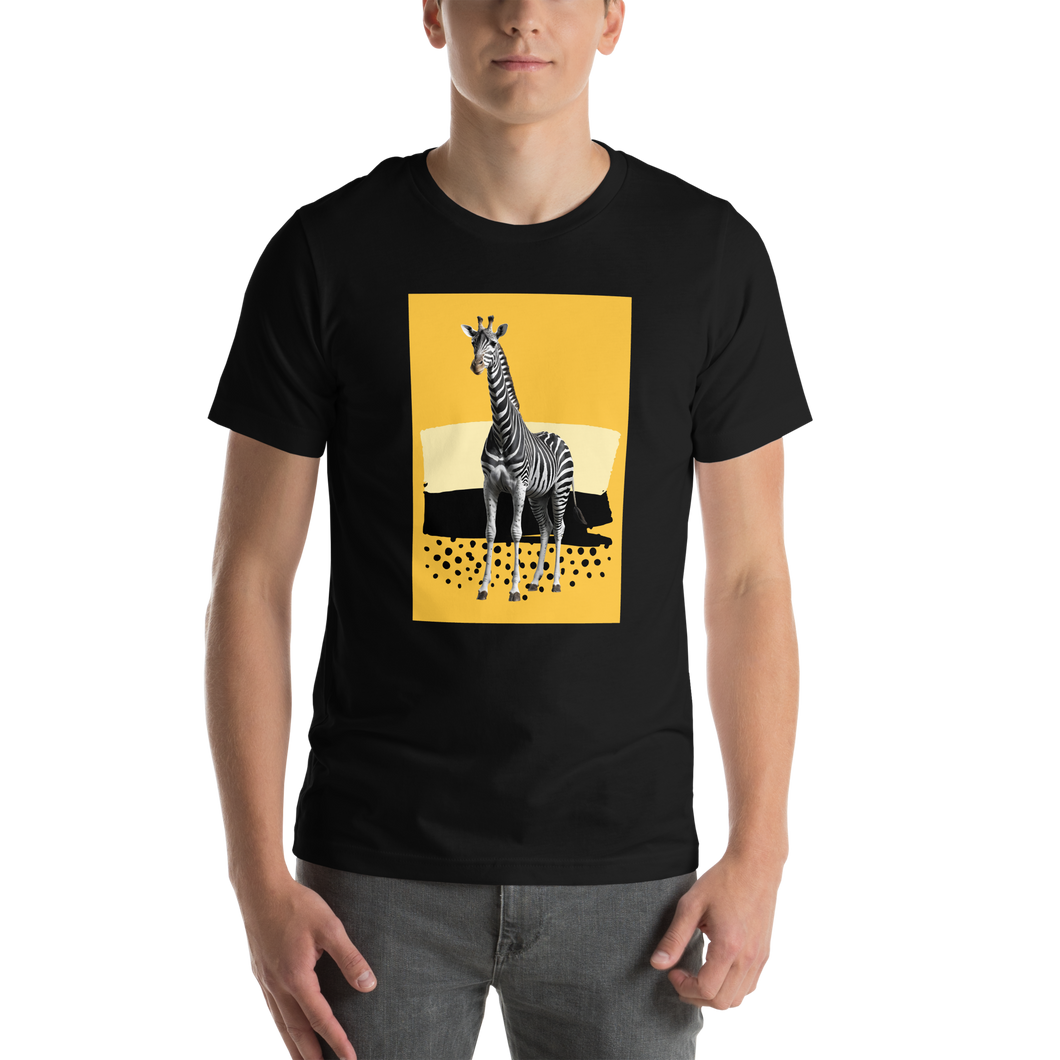 Giraffe Zebra Skin Unisex T-shirt Front Print