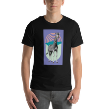 Giraffe Zebra Purple Unisex T-shirt Front Print