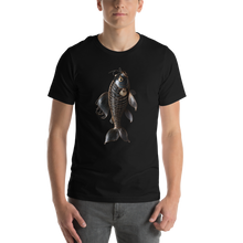 Minimalism Copperplate Art Fish Front Print Unisex T-shirt