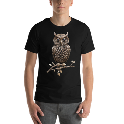 Owl Copper Art Unisex T-shirt