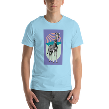 Giraffe Zebra Purple Unisex T-shirt Front Print