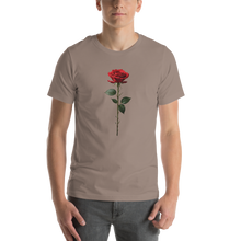 Red Rose on Black Unisex T-shirt