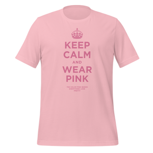 Keep Calm and Wear Pink Short-Sleeve Unisex T-Shirt