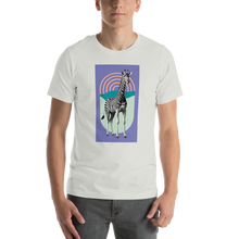 Giraffe Zebra Purple Unisex T-shirt Front Print