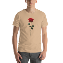 Red Rose on White Unisex T-shirt