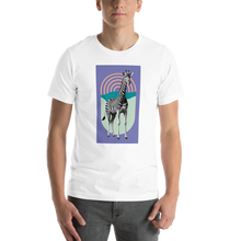 Giraffe Zebra Purple Unisex T-shirt Front Print